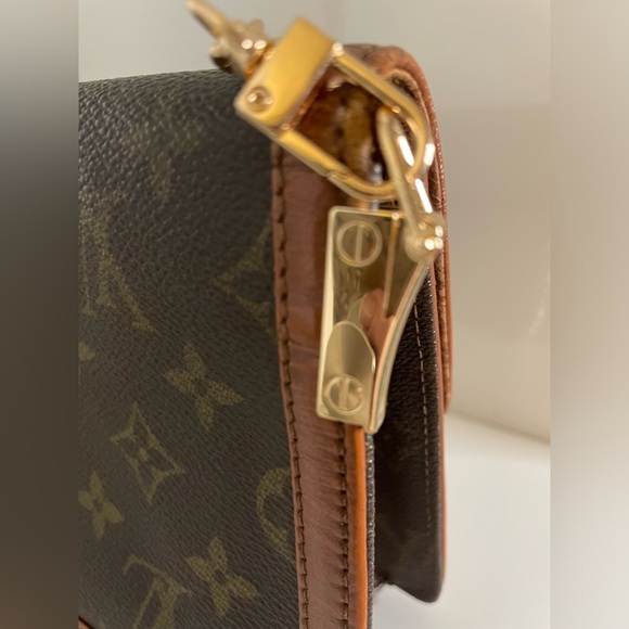 LOUIS VUITTON Vintage Monogram Pochette Dame PM Pouch Clutch Bag w/ Added Chain - Picture 4 of 11